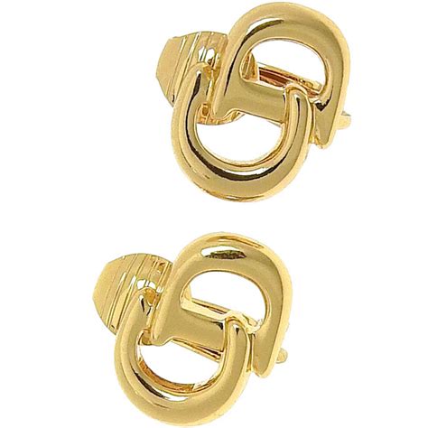 dior logo stud earrings|Dior designer earrings.